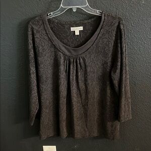 Women’s Coldwater Creek Gray 3/4 Sleeve Blouse